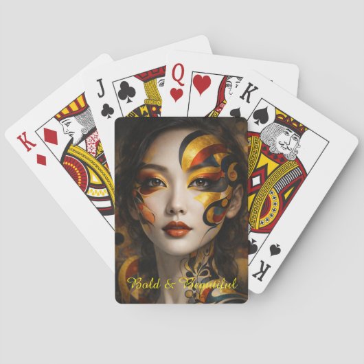 Bold & Beautiful, Gilded Reverie Muse Pokerkaarten (Achterkant)