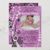 BOLD & BEAUTIFULE FLORAL de Naam van de Foto van d Kaart (Voorkant / Achterkant)