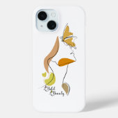 Bold Beauty Vrouwen Empowerment Gezichtslijn Kunst Case-Mate iPhone Case (Achterkant)