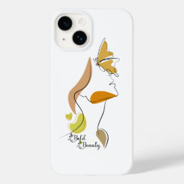 Bold Beauty Vrouwen Empowerment Gezichtslijn Kunst Case-Mate iPhone 14 Hoesje