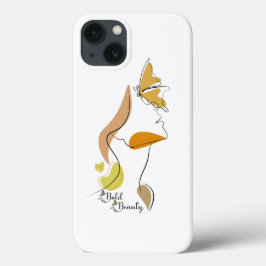 Bold Beauty Vrouwen Empowerment Gezichtslijn Kunst Case-Mate iPhone Case
