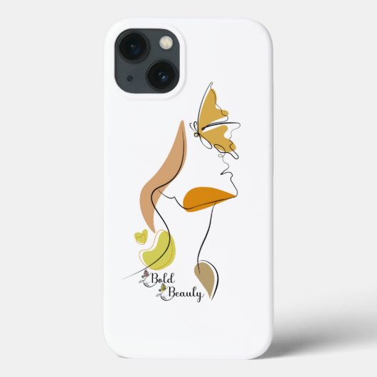 Bold Beauty Vrouwen Empowerment Gezichtslijn Kunst Case-Mate iPhone Case (Achterkant)