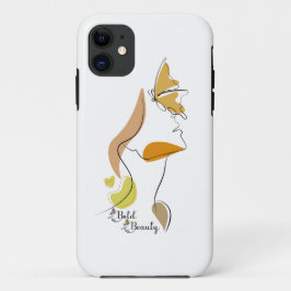 Bold Beauty Vrouwen Empowerment Gezichtslijn Kunst Case-Mate iPhone Case