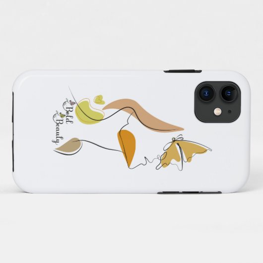 Bold Beauty Vrouwen Empowerment Gezichtslijn Kunst Case-Mate iPhone Case (Achterkant (horizontaal))