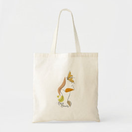 Bold Beauty Vrouwen Empowerment Gezichtslijn Kunst Tote Bag