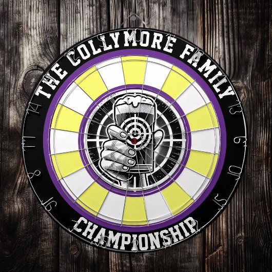 Bold Beer Glass Target Art Dartbord