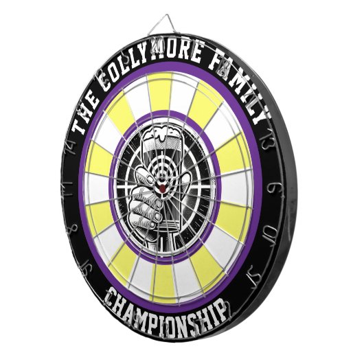 Bold Beer Glass Target Art Dartbord (Voorkant Rechts)