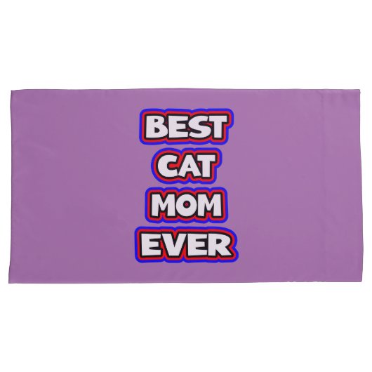 Bold Beste Kattenmoeder Ooit Leuke Typografie Kussensloop (Voorkant-Rechts)