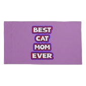 Bold Beste Kattenmoeder Ooit Leuke Typografie Kussensloop (Achterkant-Links)