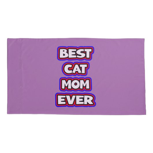 Bold Beste Kattenmoeder Ooit Leuke Typografie Kussensloop (Achterkant-Links)