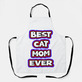 Bold Beste Kattenmoeder Ooit Leuke Typografie Schort