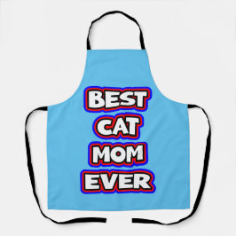 Bold Beste Kattenmoeder Ooit Leuke Typografie Schort