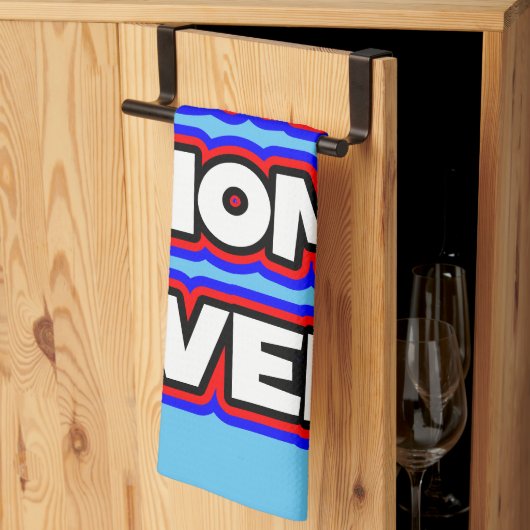 Bold Beste Kattenmoeder Ooit Leuke Typografie Theedoek (Derde Gevouwen)