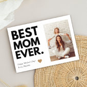 Bold Beste Moeder Ooit Moederdag Foto Kaart