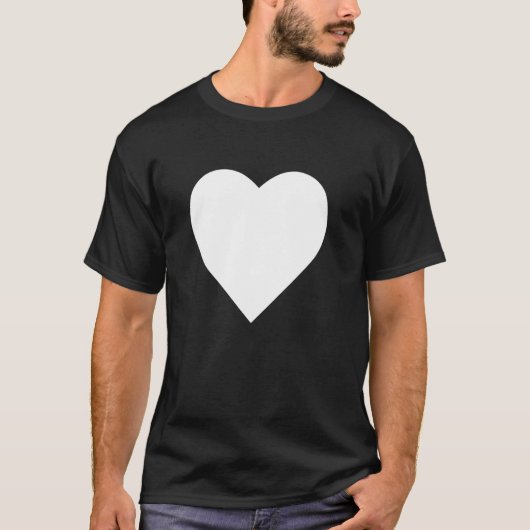 Bold Big Heart Graphic Zomer T-shirt (Voorkant)