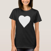 Bold Big Heart Graphic Zomer T-shirt (Voorkant)