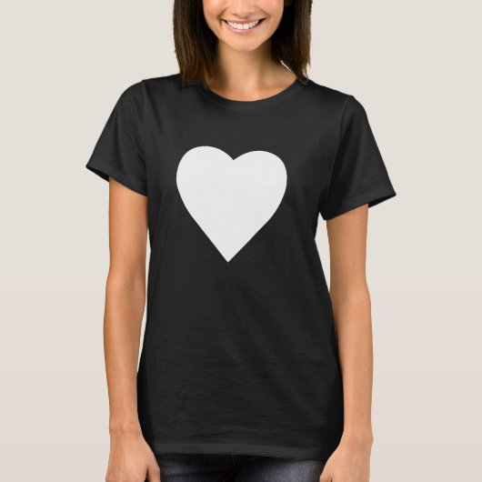 Bold Big Heart Graphic Zomer T-shirt (Voorkant)