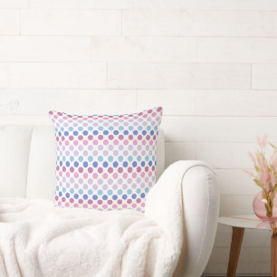 Bold Bigender Pride Flag Kleuren Polkadots Kussen
