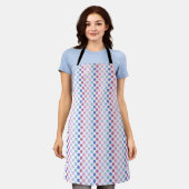 Bold Bigender Pride Flag Kleuren Polkadots Schort (Gedragen)