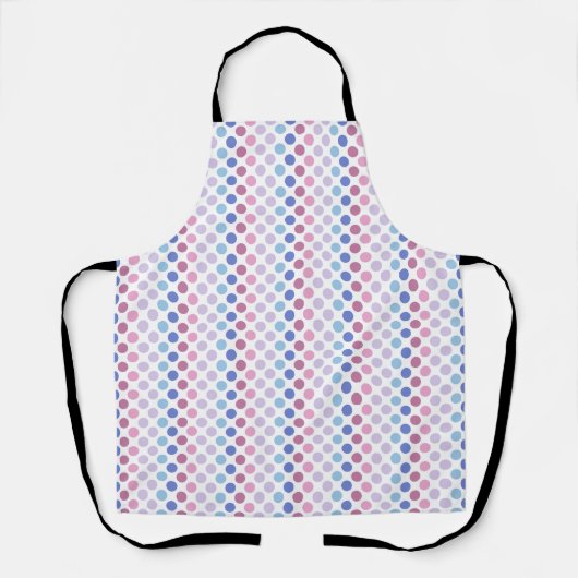 Bold Bigender Pride Flag Kleuren Polkadots Schort (Voorkant)