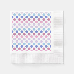 Bold Bigender Pride Flag Kleuren Polkadots Servet