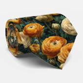 Bold Birthday Gifts For Him Ranunculus Floral Stropdas (Opgerold)