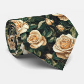 Bold Birthday Gifts For Husband Rose Floral Stropdas (Opgerold)