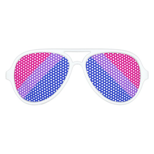Bold Bisexual Pride Flag Zonnebril (Voorkant)
