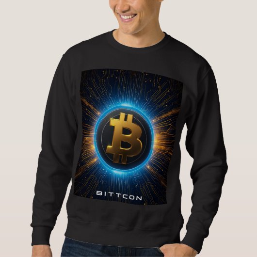 Bold Bitcoin Crypto Energy Sweatshirt (Voorkant)
