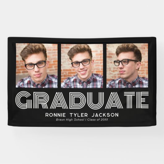 Bold Black 3 Afstuderen Afstuderen banner (Horizontaal)