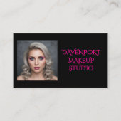 Bold Black and Hot Pink Visitekaartje (Voorkant)