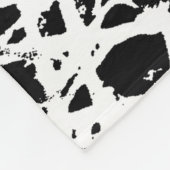 Bold Black And White Blue Eyes Tiger Fleece Deken (Hoek)