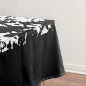 Bold Black And White Blue Eyes Tiger Tafelkleed (Voorbeeld)