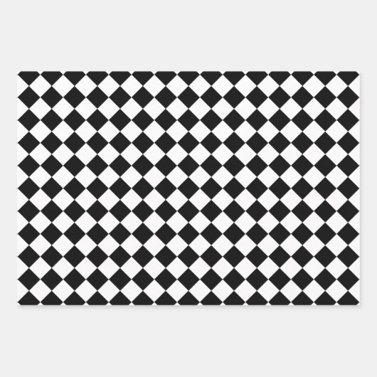 Bold Black and White Chevron Pattern Classic Inpakpapier Vel (Voorkant 3)
