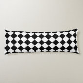 Bold Black and White Chevron Pattern Classic Lichaamskussen (Achterkant)
