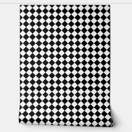 Bold Black and White Chevron Pattern Textured Behang