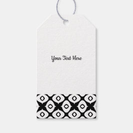 Bold Black and White Symmetrical Arabesque Pattern Cadeaulabel