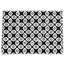 Bold Black and White Symmetrical Arabesque Pattern Groot Cadeauzakje