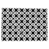 Bold Black and White Symmetrical Arabesque Pattern Groot Cadeauzakje (Achterkant)