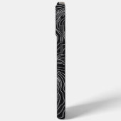 Bold Black and White Topographic Art 🖤 Case-Mate iPhone Case (Achterkant / Links)