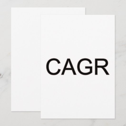 Bold Black CAGR Programmakaart (Voorkant / Achterkant)