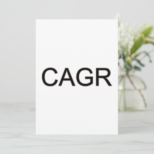 Bold Black CAGR Programmakaart (Staand voorkant)