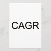 Bold Black CAGR Programmakaart (Voorkant)
