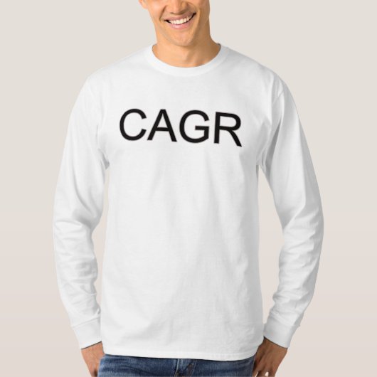Bold Black CAGR T-shirt (Voorkant)