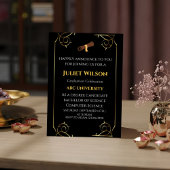 Bold Black college afstuderen stijlvolle start Kaart