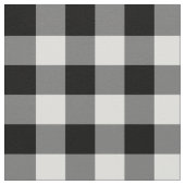 Bold Black en White Gingham Pset Stof (Close Up)