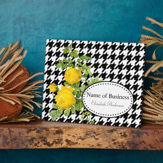 Bold Black en WhiteBusiness Fotoplaat (Zijkant)