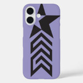 Bold Black Geometric Star Case-Mate iPhone Case (Achterkant)
