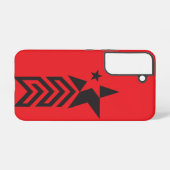 Bold Black Geometric Star Samsung Galaxy Hoesje (Achterkant horizontaal)