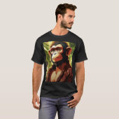 Bold Black Gorilla Print T-shirt – Laat je wilde S (Voorkant volledig)